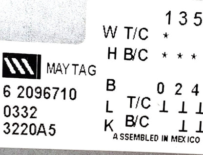 OEM Replacement for Maytag Washer Timer 62096710