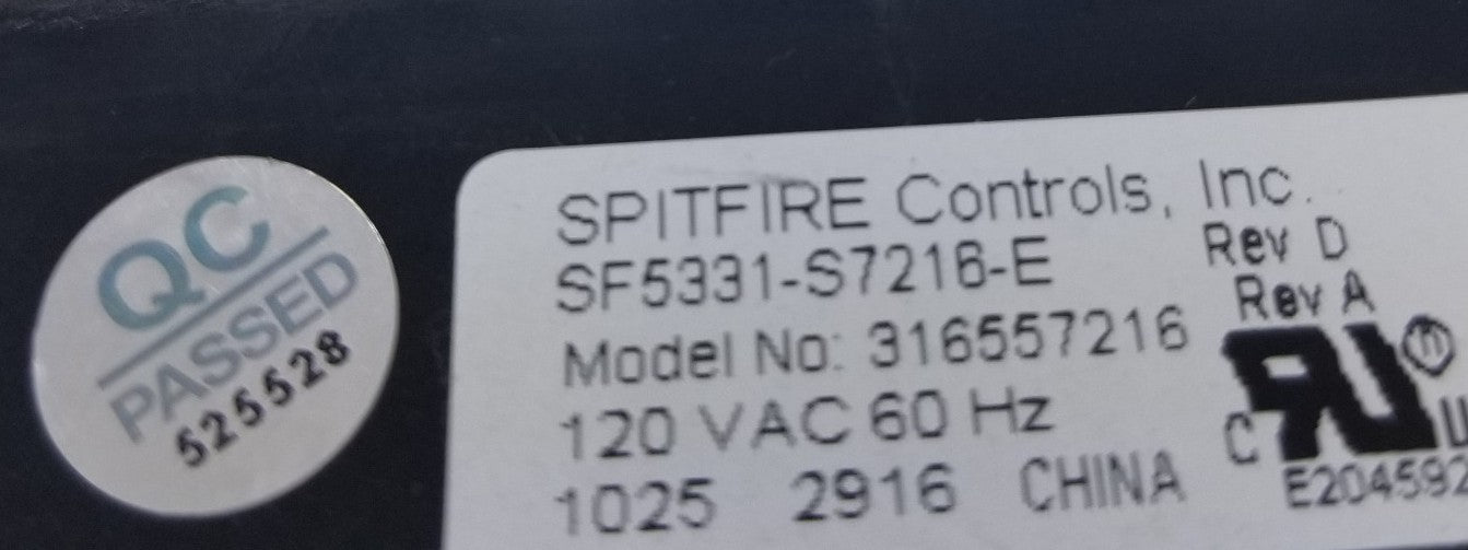 OEM Replacement for Frigidaire Range Control 316557216