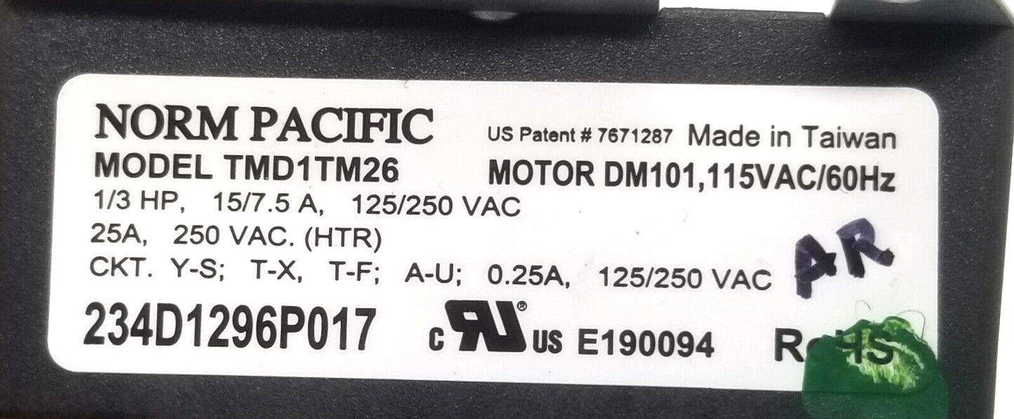 OEM Replacement for GE Dryer Timer 234D1296P017 WE04X22654