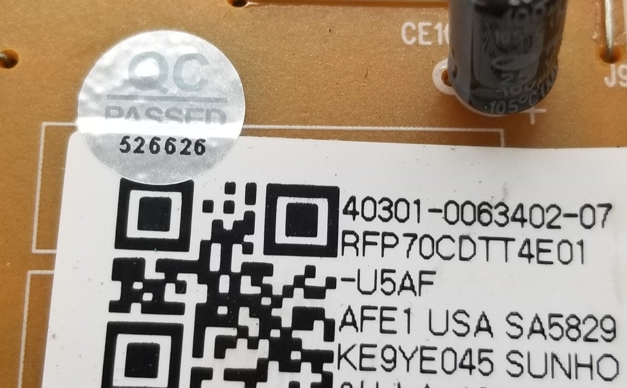 OEM Replacement for Kenmore Fridge Control 40301-0063402-07