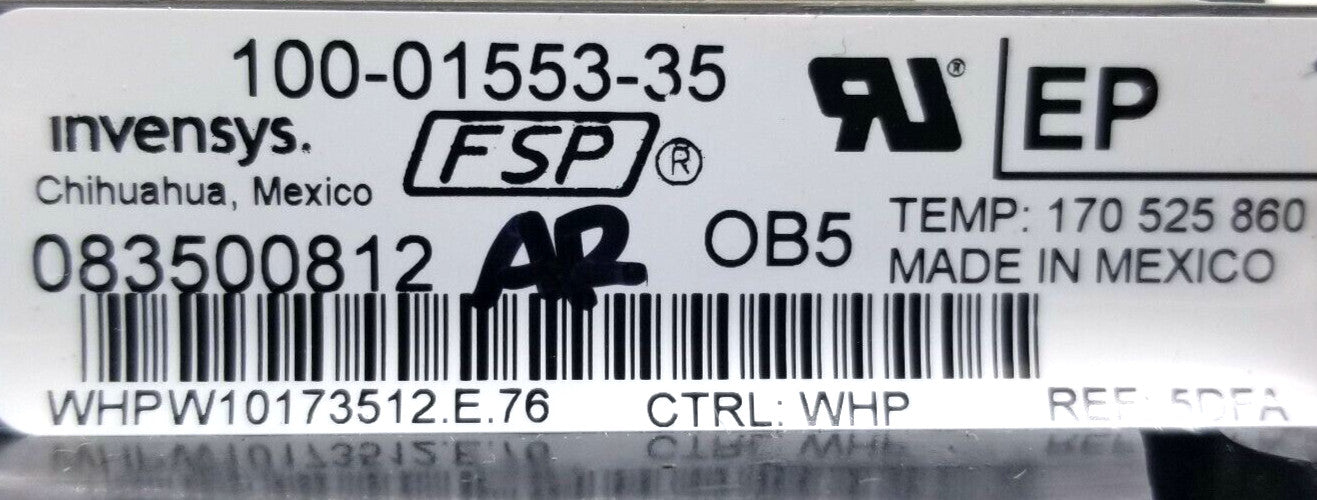 OEM Replacement for Whirlpool Range Control W10173512