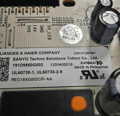 OEM Replacement for GE Range Control 191D9863G002