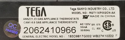 OEM Replacement for GE Range Control WB27K10222