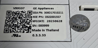 New OEM Replacement for GE Dryer Control 308D1701G211