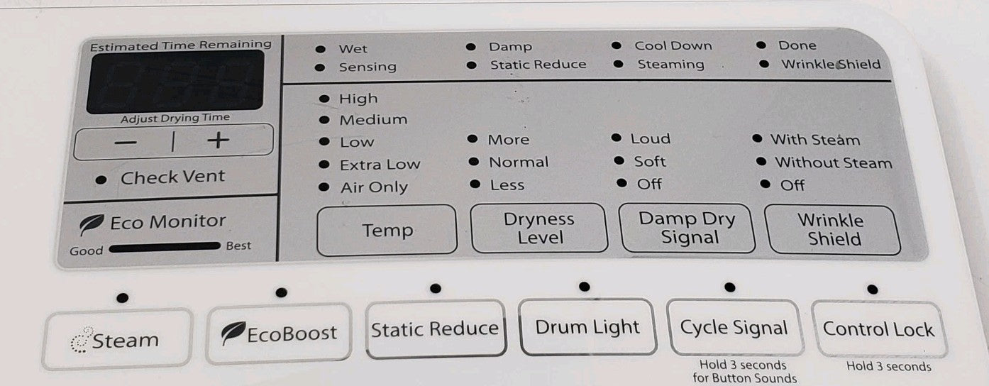 OEM Replacement for Whirlpool Dryer Control Panel W10800231