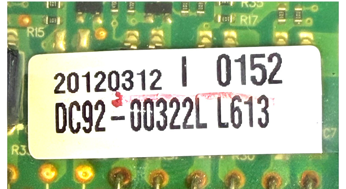 OEM Replacement for Samsung Dryer Control DC92-00322L