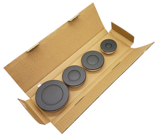 New OEM Replacement for Midea Oven Flame Spreader/Burner Cap Set for MGR30S2AST