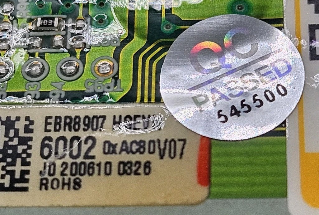 OEM Replacement for LG Washer Control EBR89076002