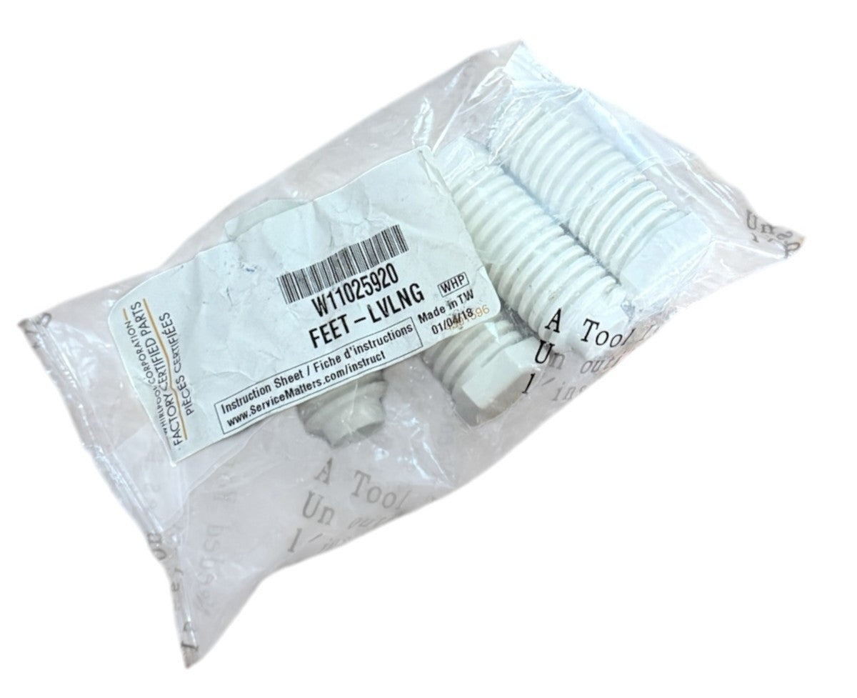 New Replacement for Whirlpool Dryer Leveling Legs W11025920