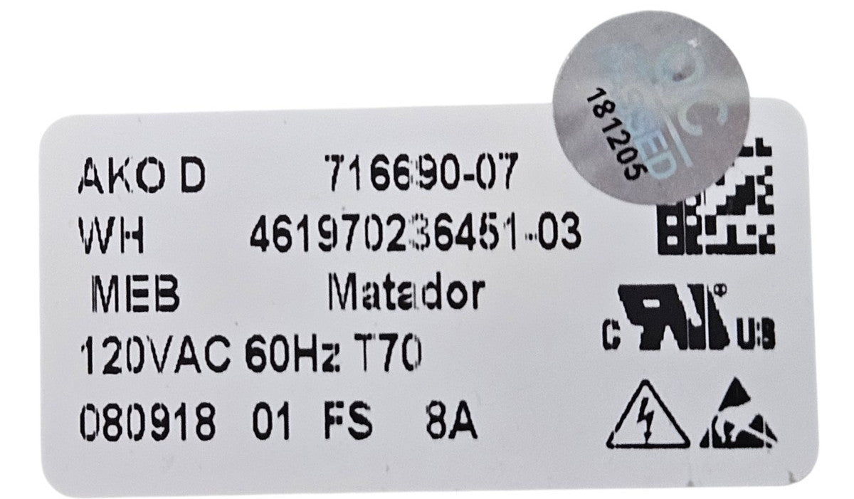 OEM Replacement for Whirlpool Control 716690-04