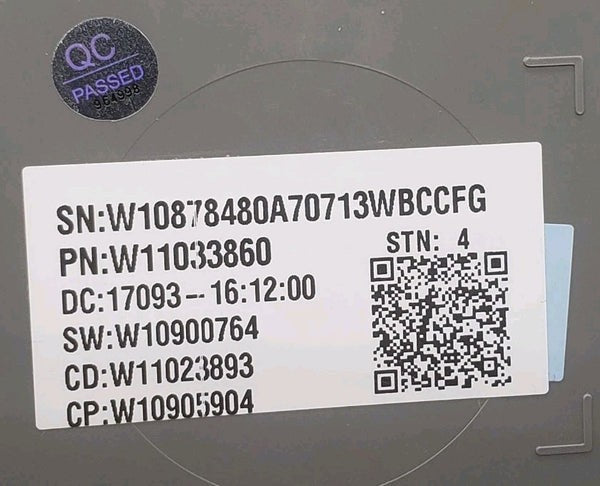 OEM Replacement for Whirlpool Washer Control Board W11033860