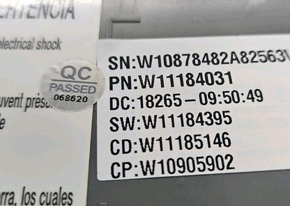 OEM Replacement for Whirlpool Washer Control W11184031