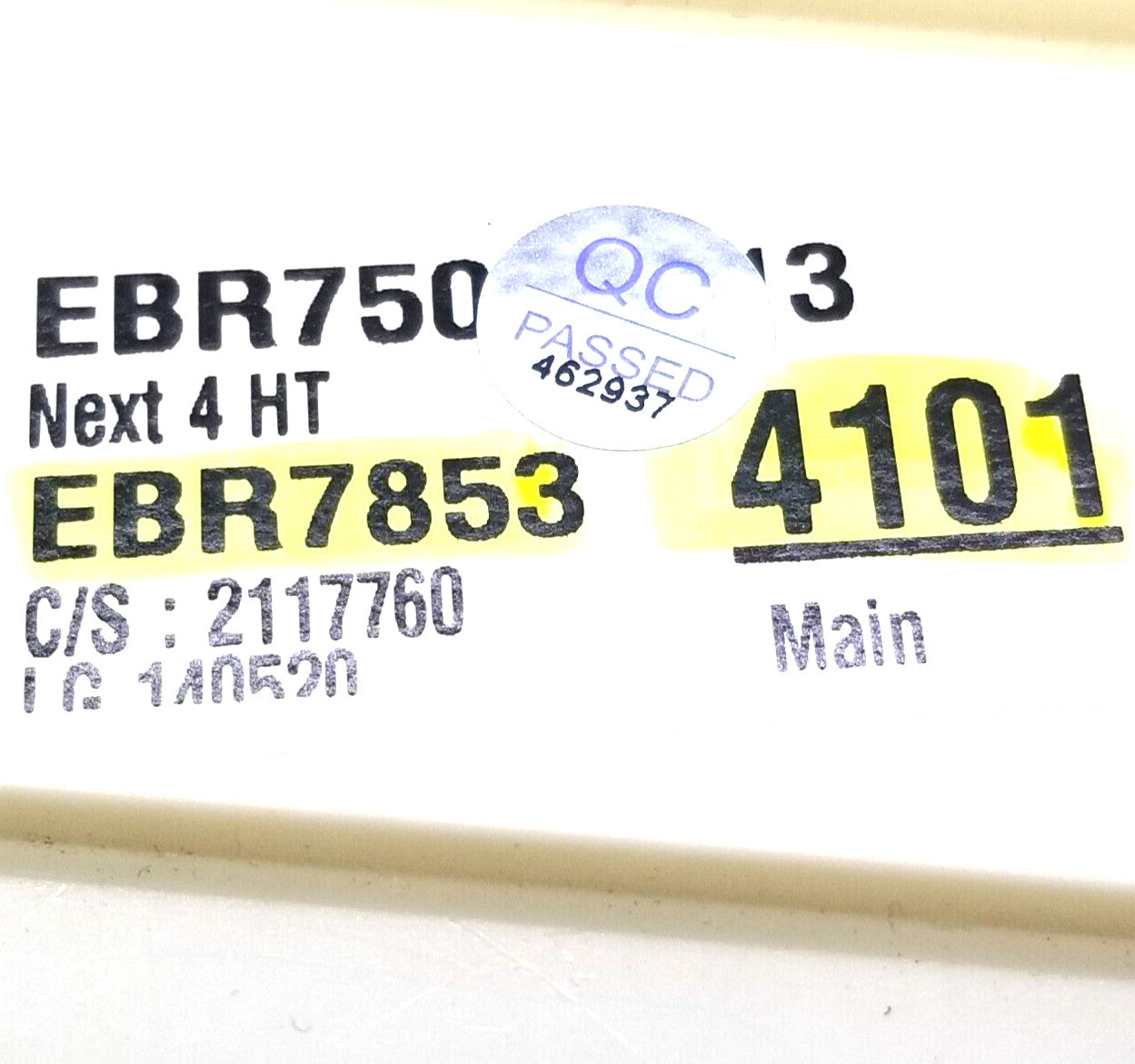 OEM Replacement for LG Washer Control EBR78534101