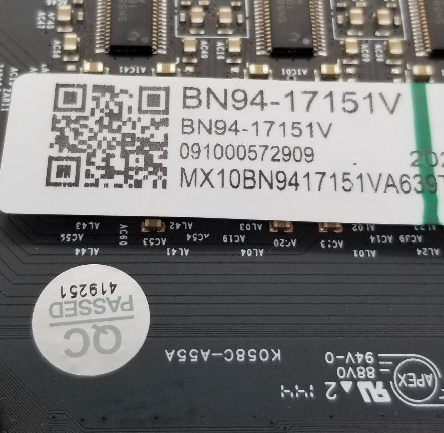New OEM Replacement for Samsung Main Control Board BN94-17151V