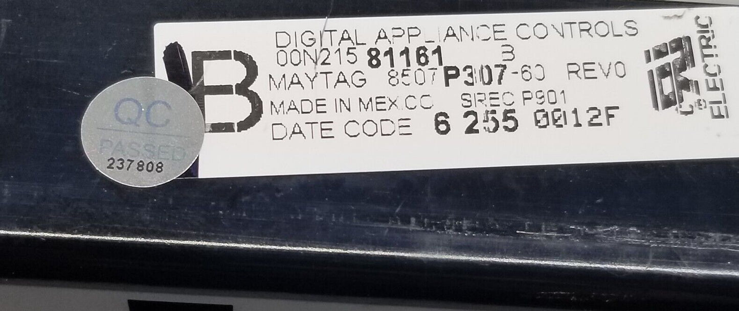 OEM Replacement for Whirlpool Range Control 8507P307-60