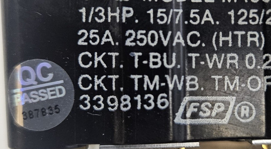 OEM Replacement for Whirlpool Dryer Timer 3398136