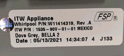 New OEM Replacement for Whirlpool Fridge Ice Maker W11414319