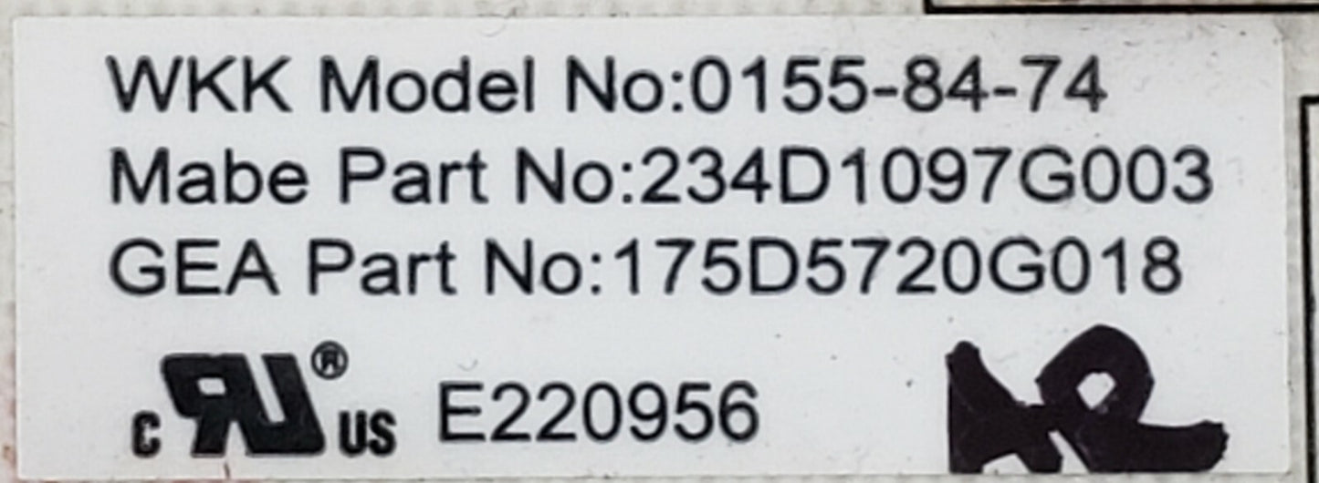 OEM Replacement for GE Dryer Control  234D1097G003     ~ ~