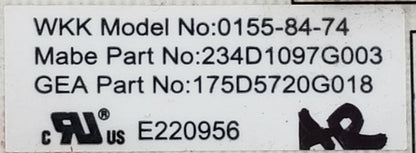 OEM Replacement for GE Dryer Control  234D1097G003     ~ ~
