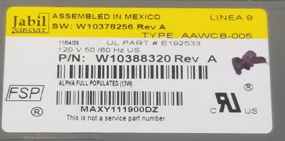 OEM Replacement for Whirlpool Washer Control W10388320