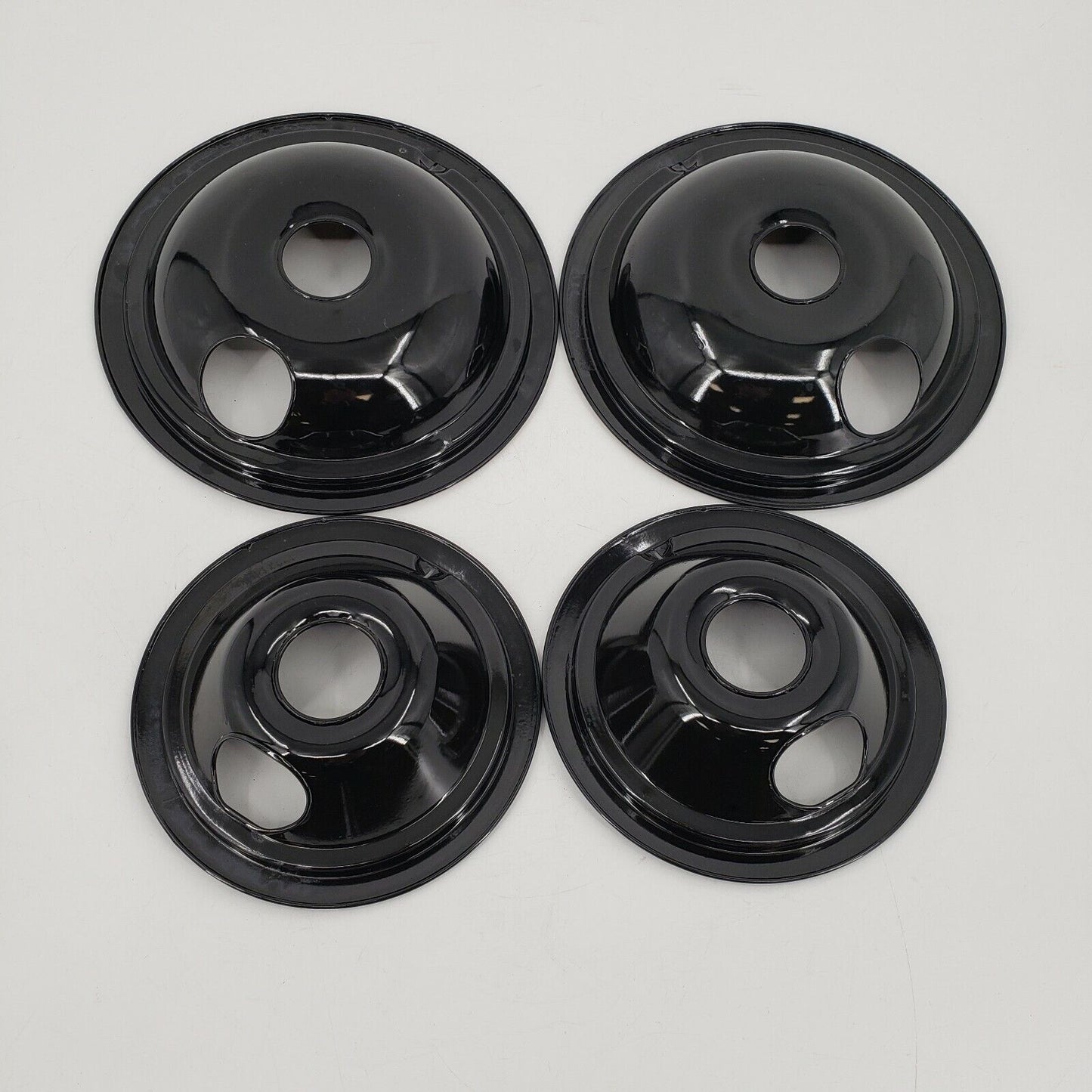 New Genuine OEM Replacement for GE Range Black Drip Pans (4) WB31T10014