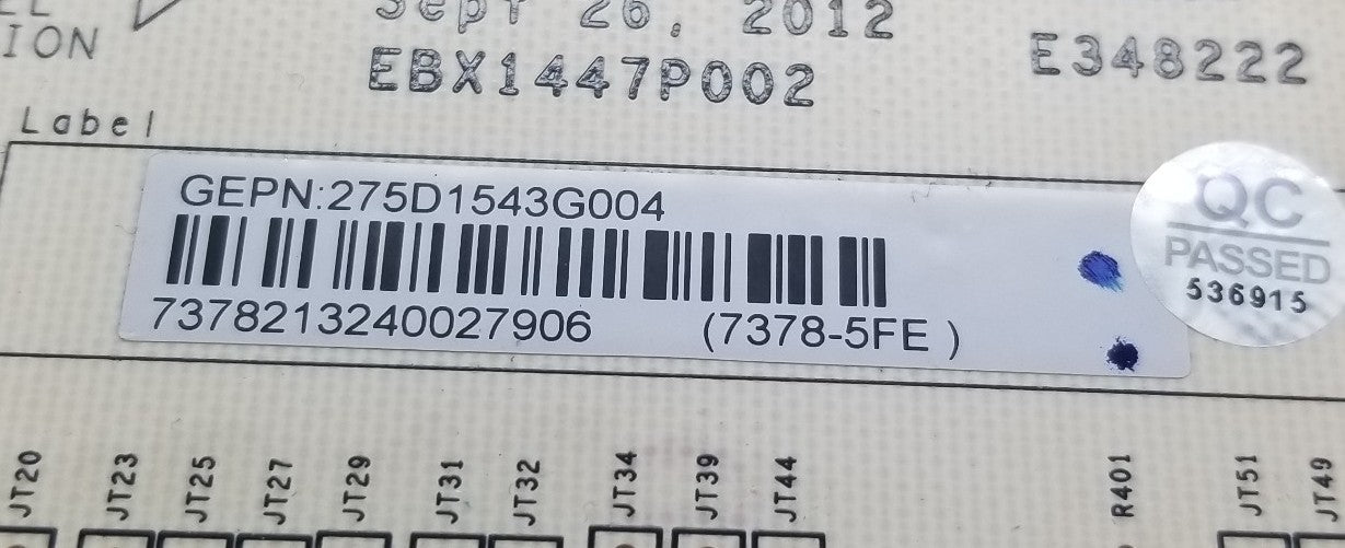 OEM Replacement for GE Washer Control 275D1543G004
