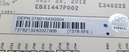 OEM Replacement for GE Washer Control 275D1543G004