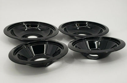 New Genuine OEM Replacement for GE Range Black Drip Pans (4) WB31T10014