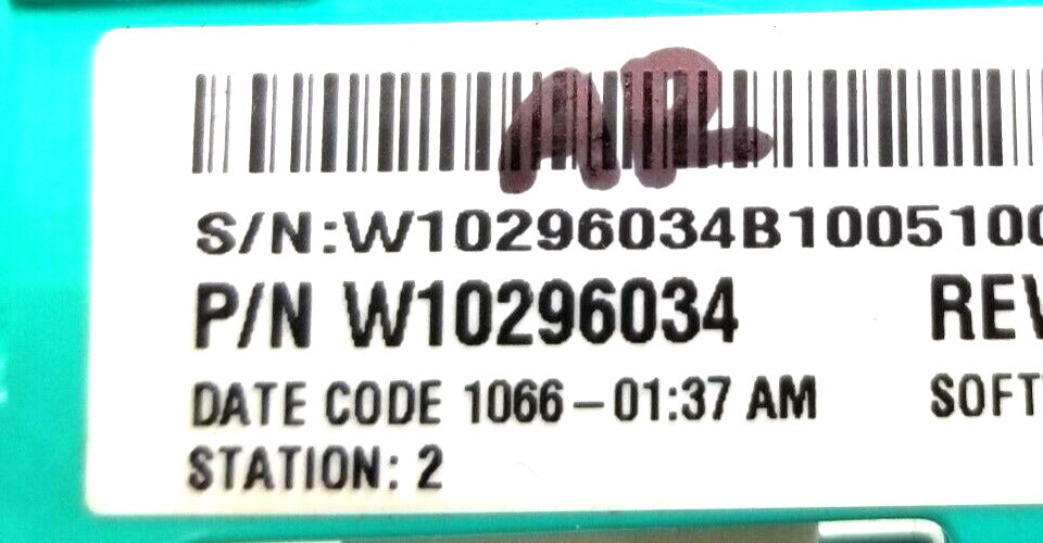 OEM Replacement for Whirlpool Washer Control W10296034