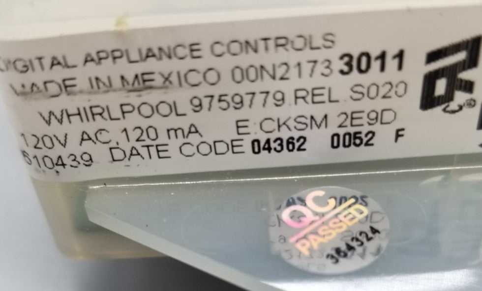 OEM Replacement for Whirlpool Oven Control 9759779