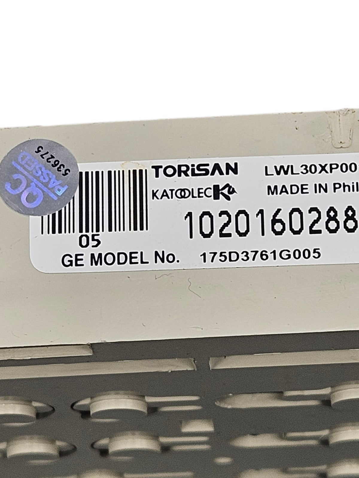 OEM Replacement for GE Washer Control 175D3761G005