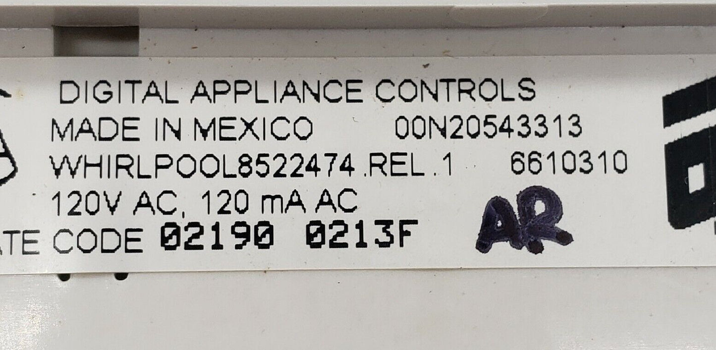 GENUINE OEM Replacement for Whirlpool Oven Control 8522474