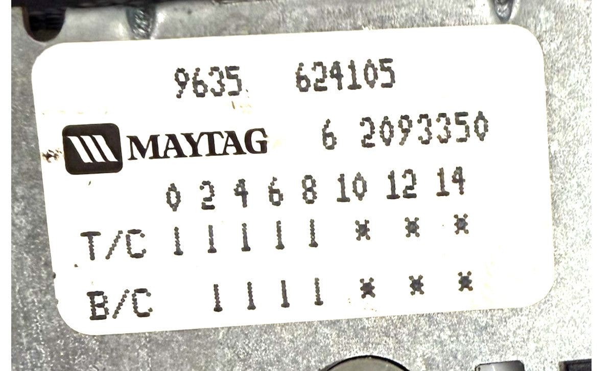OEM Replacement for Maytag Washer Timer 6 2093350