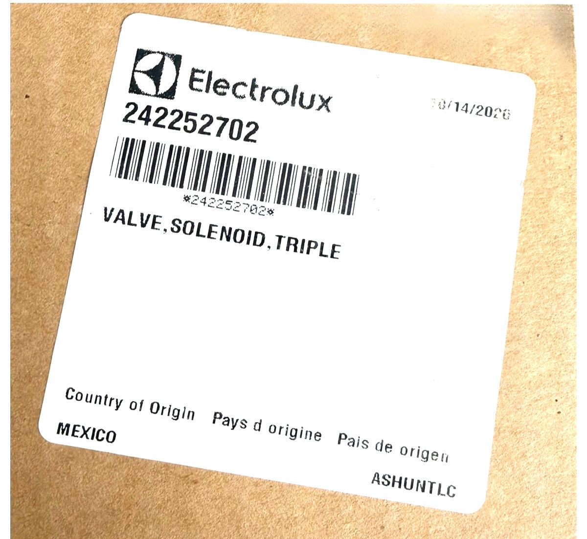 New Replacement for Frigidaire Water Inlet Valve 242252702