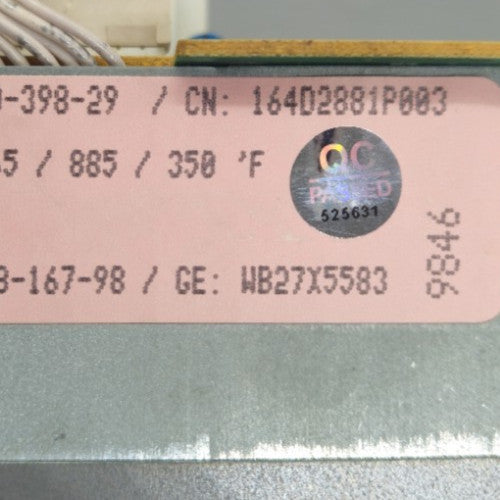 OEM Replacement for GE Range Control Board 164D2881P003