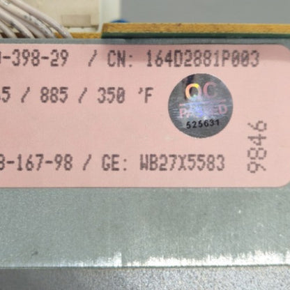 OEM Replacement for GE Range Control Board 164D2881P003