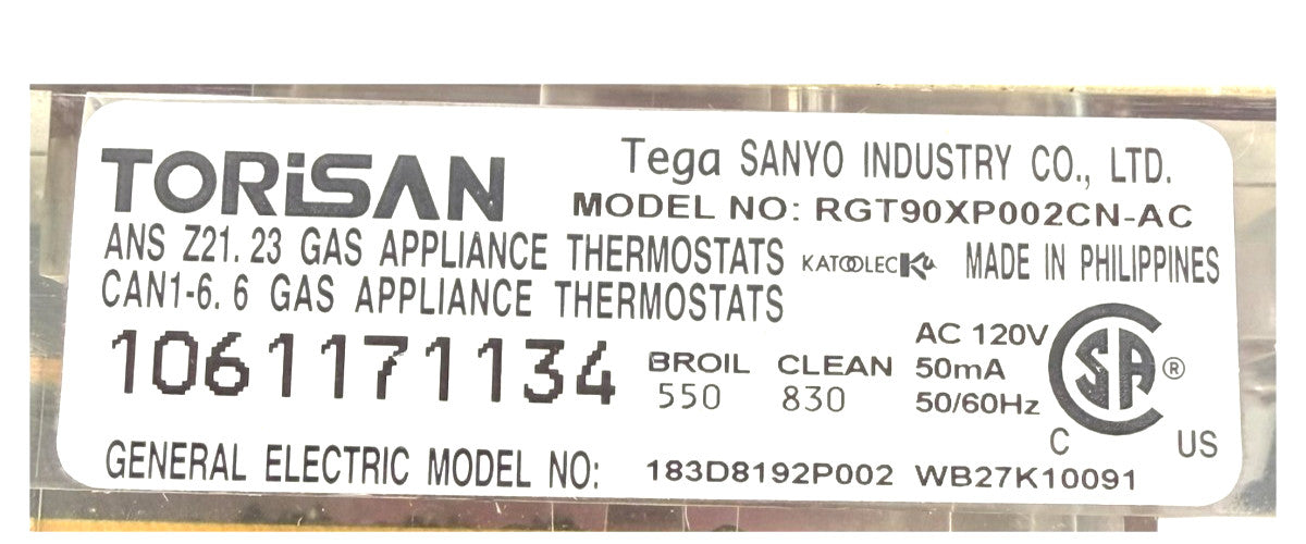 OEM Replacement for GE Oven Control 183D8192P002