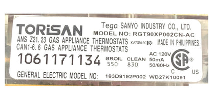 OEM Replacement for GE Oven Control 183D8192P002