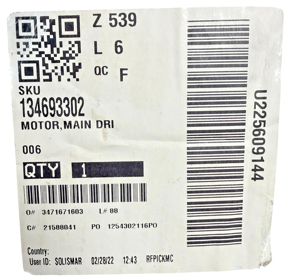 New Replacement for Frigidaire Dryer Drive Motor 134693302