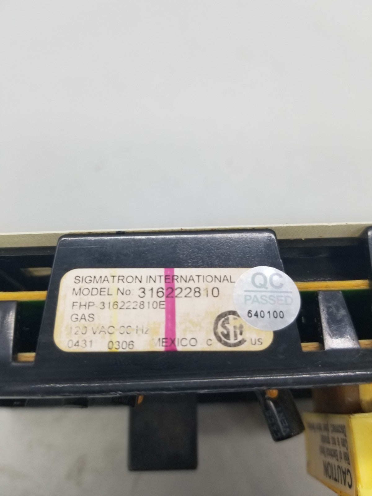 OEM Replacement for Kenmore Range Control  316222810