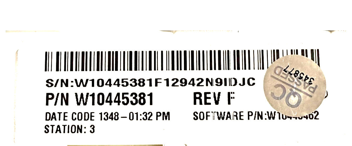 OEM Replacement for Kenmore Washer Control W10445381
