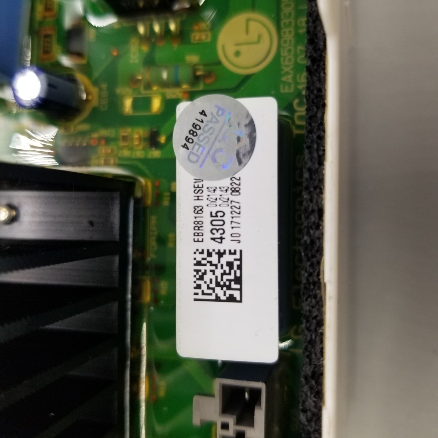 OEM Replacement for LG Washer Control Board EBR81634305