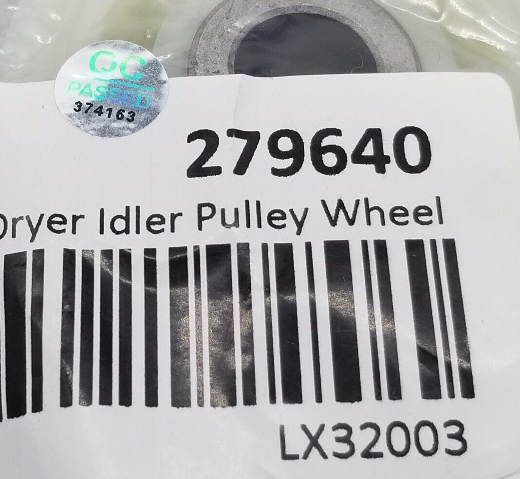 New Replacement for Whirlpool Dryer Idler Pulley 279640 338867