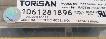 OEM Replacement for GE Oven Control  183D8193P002 WB27K10097