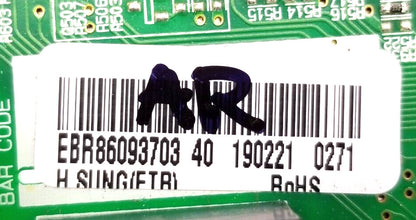 OEM Replacement for LG Refrigerator Control EBR86093703