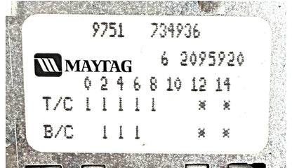 New OEM Replacement for Maytag Washer Timers 6 2095920