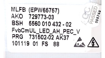 OEM Replacement for Bosch Washer Control 729773-03