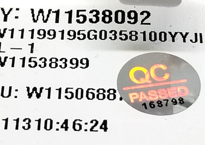 OEM Replacement for Whirlpool Washer Control  W11538092