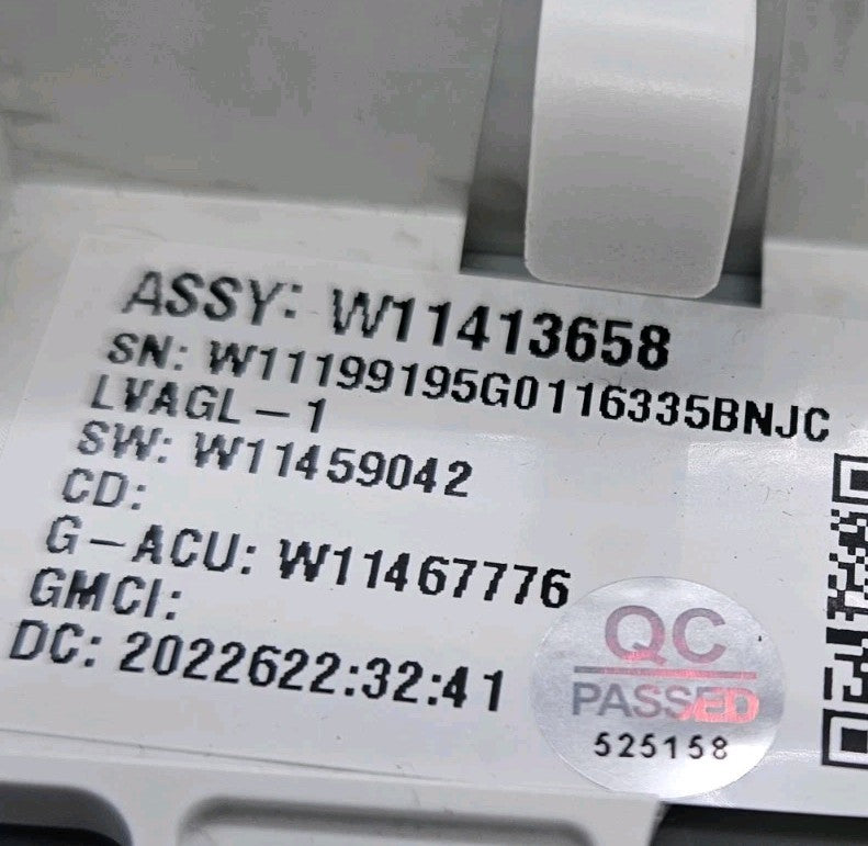 OEM Replacement for Whirlpool Washer Control W11413658