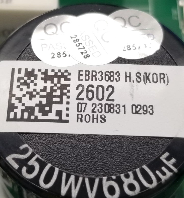 OEM Replacement for LG Refrigerator Main PCB EBR36832602